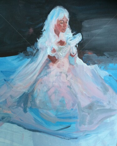 Pintura titulada "Inessa Amber, actre…" por Eye Mage, Obra de arte original, Acrílico