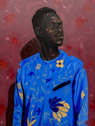 "Retrospect" başlıklı Tablo Eyitayo Alagbe tarafından, Orijinal sanat, Akrilik