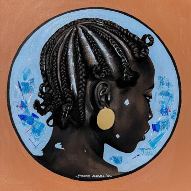 Peinture intitulée "Onikoroba (African…" par Eyitayo Alagbe, Œuvre d'art originale, Acrylique