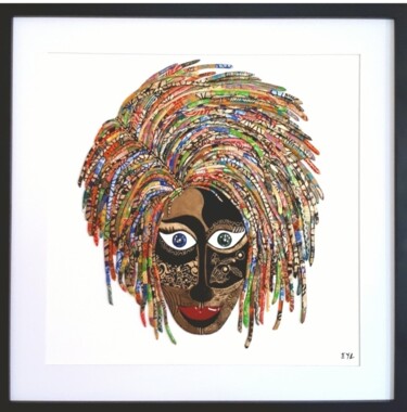 Sculpture titled "Young dread Woman" by Eyl-Artiste, Original Artwork, Resin Mounted on artwork_cat.