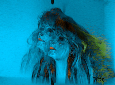 Arts numériques intitulée "Autoportrait" par Eylliae, Œuvre d'art originale, Image générée par l'IA