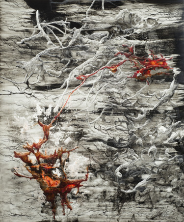 Mort de la Matrice Drawing titled "Mort de la Matrice" by Etienne Eymard Duvernay, Original Art, Scratchboard
