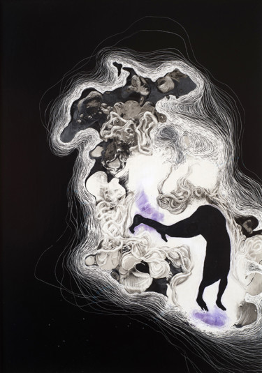 Appuis vide Drawing titled "Appuis vide" by Etienne Eymard Duvernay, Original Art, Scratchboard