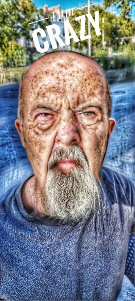 Digital Arts titled "Serie 2/7 I'am Old" by Eymeric Pichon, Original Artwork, Photo Montage