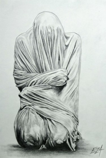 Dessin intitulée "* Émotions * #artis…" par Eza Drawart, Œuvre d'art originale, Crayon