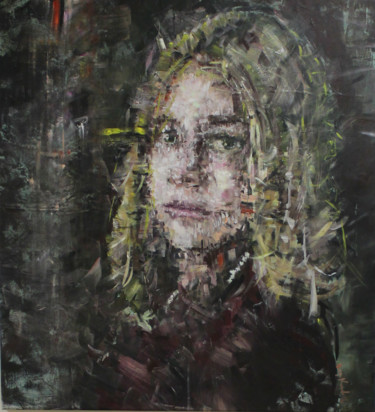 Painting titled "Portrait" by Ezgi̇ Kinali, Original Artwork, Acrylic