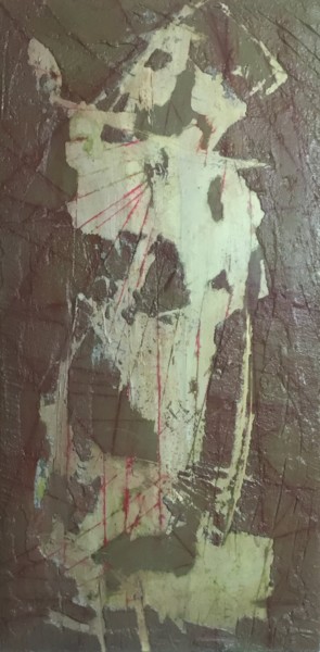 Pintura intitulada "La morte e’ un uomo…" por Ezio Grelli, Obras de arte originais, Acrílico
