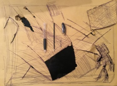 Instalação intitulada "Broken pen (n.2)" por Ezio Grelli, Obras de arte originais, Instalação de arte