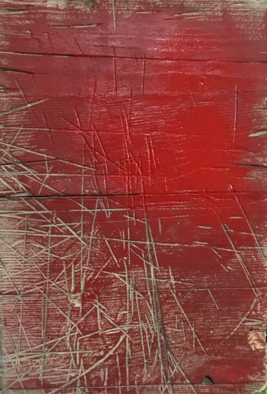 Peinture intitulée "Monocromo rosso" par Ezio Grelli, Œuvre d'art originale, Acrylique