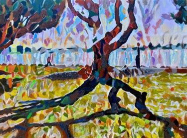 Gaia Peinture intitulée "Gaia" par Ezra Bejar, Œuvre d'art originale, Acrylique Monté sur Châssis