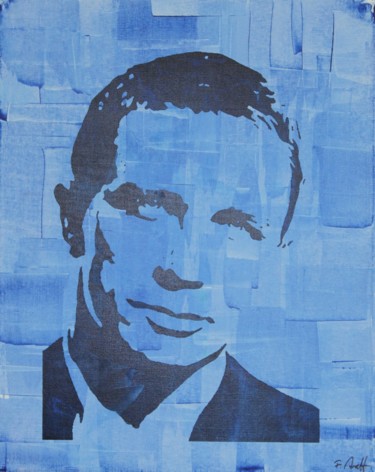 印花与版画 标题为“Daniel blue” 由Florian Arendt, 原创艺术品, 丝网印刷