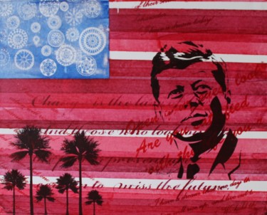印花与版画 标题为“John Flag” 由Florian Arendt, 原创艺术品, 丝网印刷