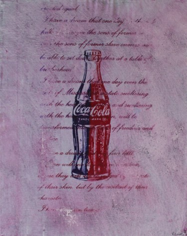 「Cola dream」というタイトルの製版 Florian Arendtによって, オリジナルのアートワーク, スクリーン印刷