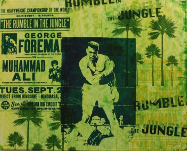 印花与版画 标题为“Ali Foreman green” 由Florian Arendt, 原创艺术品, 丝网印刷