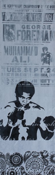 Printmaking titled "Ali Grey" by Florian Arendt, Original Artwork, Screenprinting