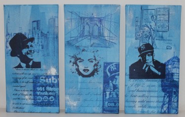 Incisioni, stampe intitolato "Frank Brooklyn" da Florian Arendt, Opera d'arte originale, Serigrafia