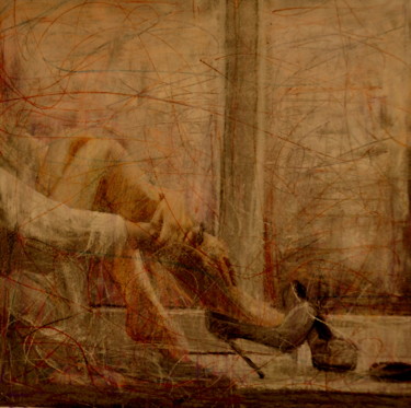 Картина под названием "sensuale monocromo" - Fabrizio Avena, Подлинное произведение искусства, Пастель