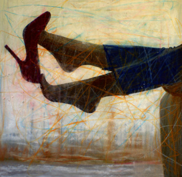 Картина под названием "et voila'" - Fabrizio Avena, Подлинное произведение искусства, Пастель
