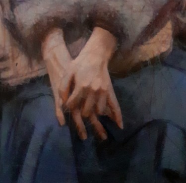 Schilderij getiteld "le mani" door Fabrizio Avena, Origineel Kunstwerk, Pastel