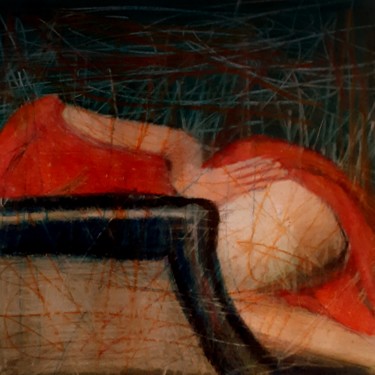 Painting titled "sono qui,,," by Fabrizio Avena, Original Artwork, Pastel