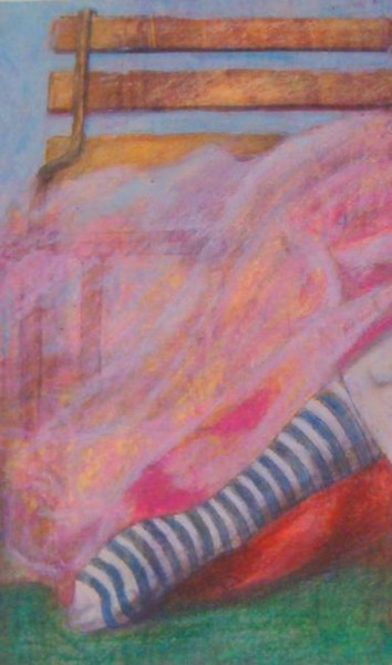 Pittura intitolato "la panchina" da Fabrizio Avena, Opera d'arte originale, Olio