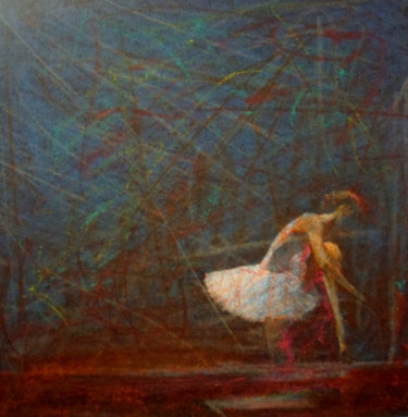 Pintura intitulada "la-ballerina-e-il-s…" por Fabrizio Avena, Obras de arte originais, Óleo