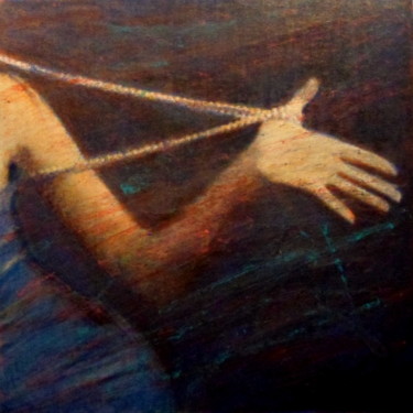 Painting titled "la collana" by Fabrizio Avena, Original Artwork, Oil
