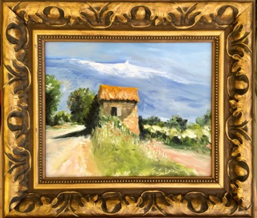 Ζωγραφική με τίτλο "Le mont Ventoux" από Francis Bocquet, Αυθεντικά έργα τέχνης, Λάδι