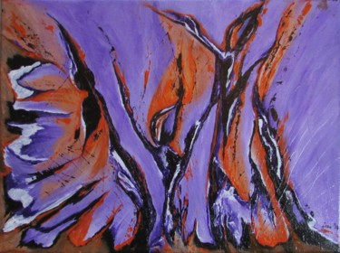 Malerei mit dem Titel "Ballett" von Eva Fazakas, Original-Kunstwerk, Acryl