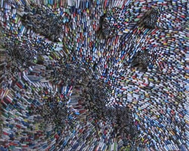 Γλυπτική με τίτλο "Chaos II. - 3D Recy…" από Eva Fazakas, Αυθεντικά έργα τέχνης