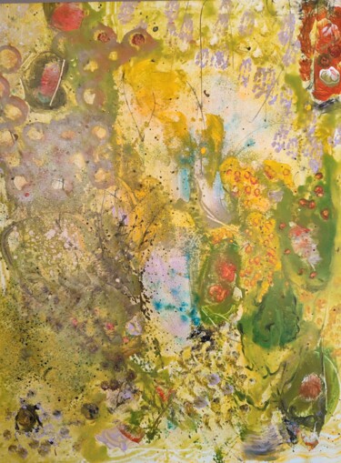 Peinture intitulée "végétal 05" par Francis Giroux, Œuvre d'art originale, Acrylique