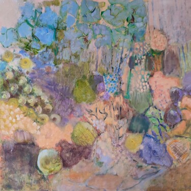 Schilderij getiteld "vegetal 11" door Francis Giroux, Origineel Kunstwerk, Acryl Gemonteerd op Houten paneel