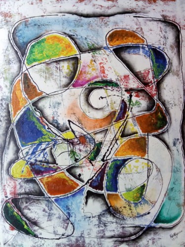Peinture intitulée "couleurs pour un ge…" par Florent Pignon, Œuvre d'art originale, Acrylique