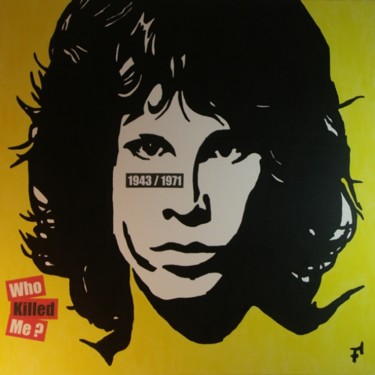 Painting titled "Jim Morrison - Who…" by F-Red, Original Artwork, Oil