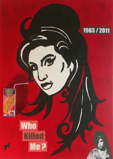 Peinture intitulée "Amy Winehouse - Who…" par F-Red, Œuvre d'art originale, Huile