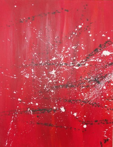 Peinture intitulée "Black & White Proje…" par F-Red, Œuvre d'art originale, Huile