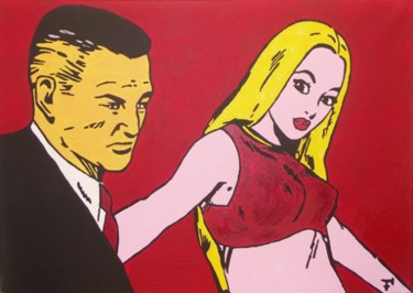 Peinture intitulée "This is Tony Kresse…" par F-Red, Œuvre d'art originale, Huile