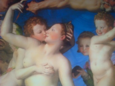 Pintura intitulada "Alegoría del Amor" por Franklin Segovia, Obras de arte originais, Óleo