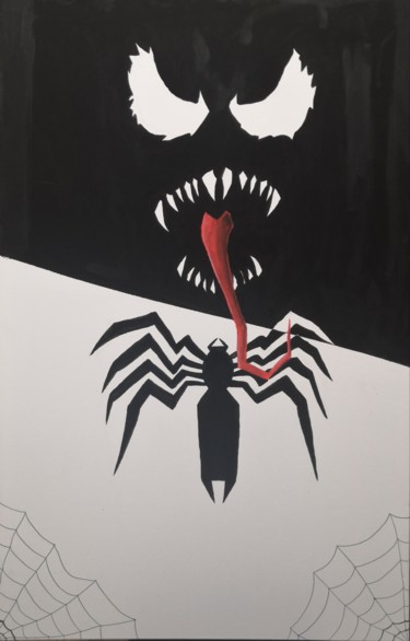 Painting titled "Venom" by El Maestro, Original Artwork, Acrylic