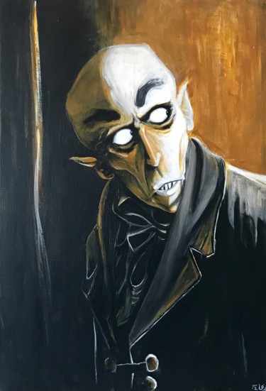 Peinture intitulée "nosferatu.jpg" par F2l0, Œuvre d'art originale, Acrylique