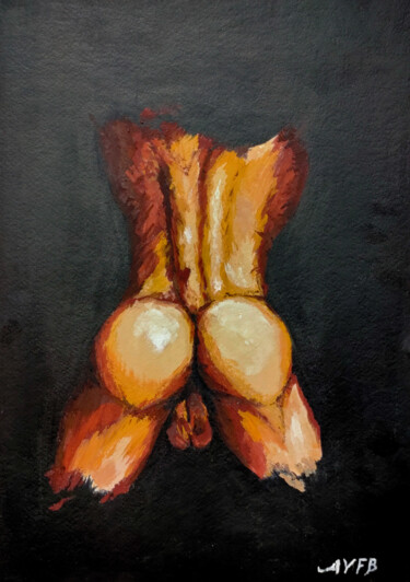 Malerei mit dem Titel "Body" von Anton Faalk, Original-Kunstwerk, Öl