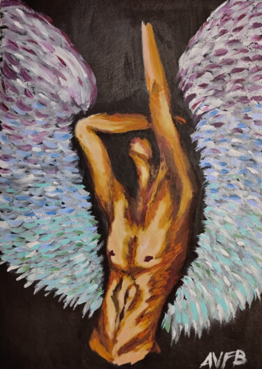 Pittura intitolato "Icarus" da Anton Faalk, Opera d'arte originale, Olio