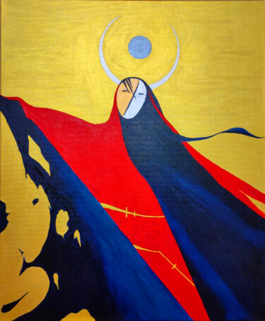 Malerei mit dem Titel "Enyo" von Anton Faalk, Original-Kunstwerk, Öl