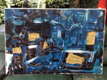 Painting titled "Force bleue" by Ital'A, Original Artwork, Acrylic