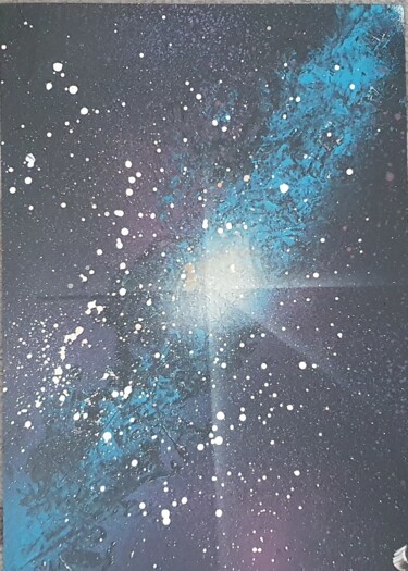 Peinture intitulée "galaxy" par Faban El, Œuvre d'art originale, Bombe aérosol