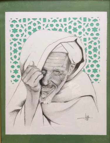Dessin intitulée "Arabian and mouchar…" par F2l, Œuvre d'art originale, Crayon