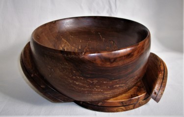 Design intitulée "Ancient walnut" par Faber Artisan, Œuvre d'art originale, Art de la table