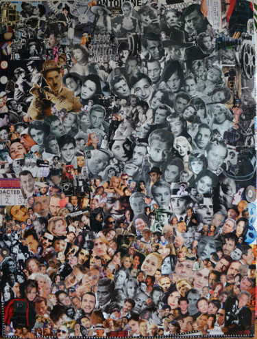 Collages titled "Silence, moteur, ac…" by Fabienne Frery, Original Artwork, Collages