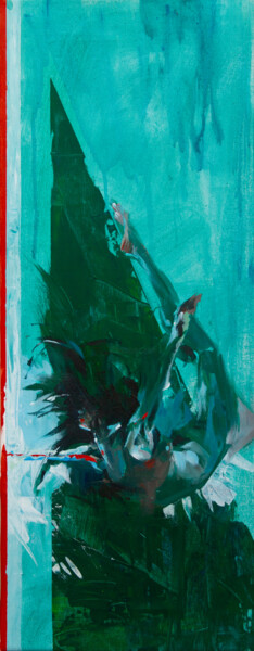 Картина под названием "Energy Wall" - Fabia Zobel, Подлинное произведение искусства, Акрил Установлен на Деревянная рама для…