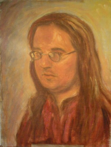 Painting titled "self portrait" by Fabian Guerrero, Original Artwork